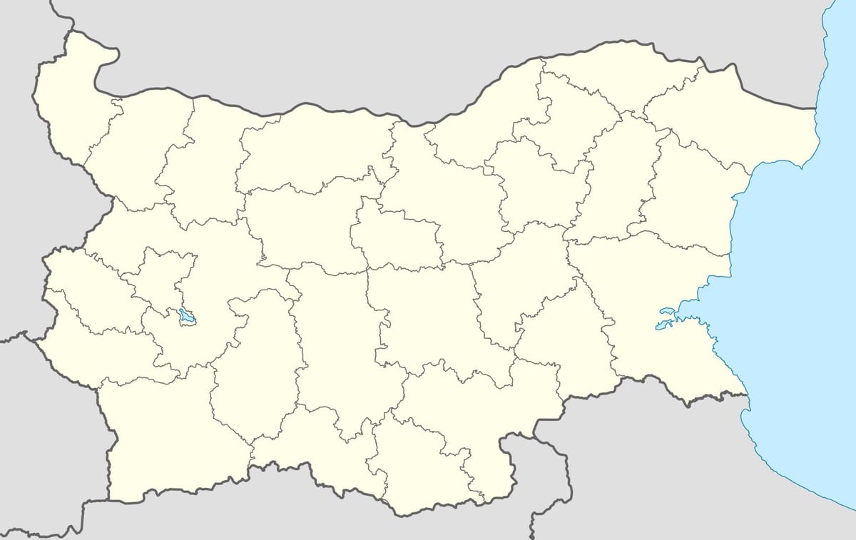 karte Bulgārija kartes vektoru