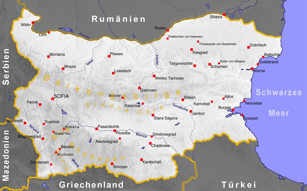 karte bulgārijas piejūras