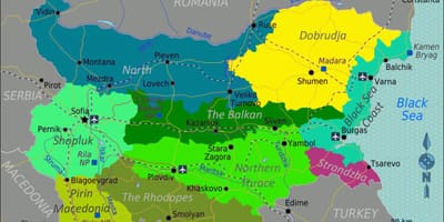 Karte Bulgārija, lidostu