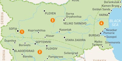 Bulgārijas reģionu kartes