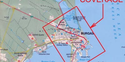 Kartes Bulgārija, burgas
