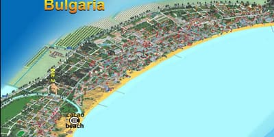 Karte cacao beach Bulgārija